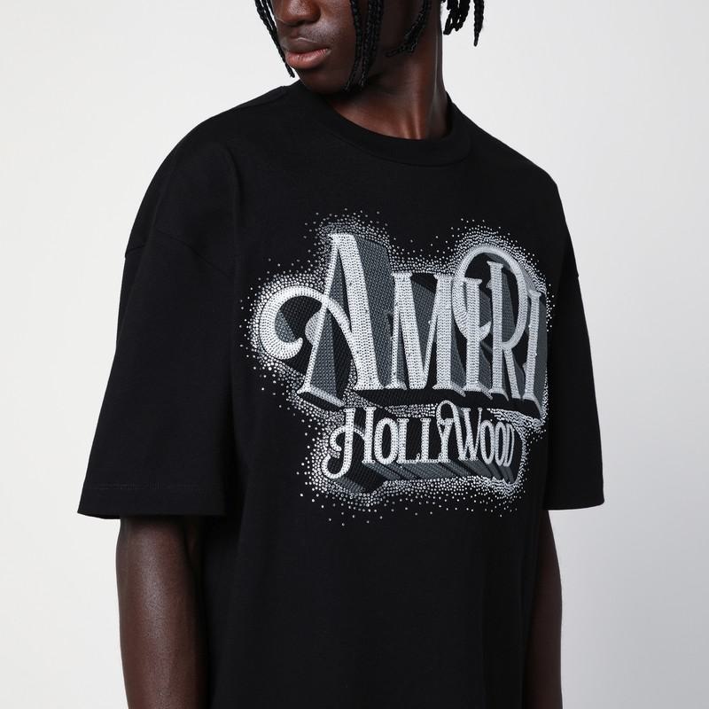 Amiri Oversize Hollywood T-Shirt With Strass - 5