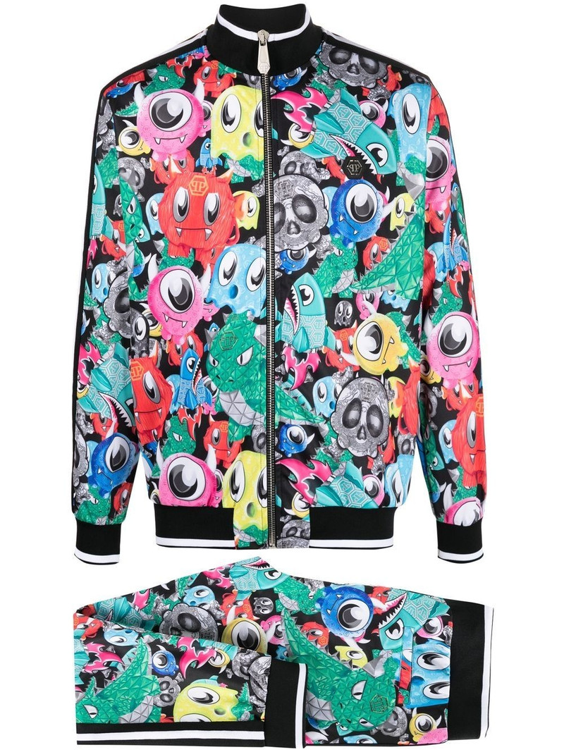 cartoon-print tracksuit 1
