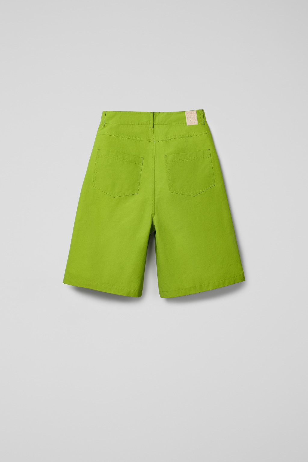 Green Cotton/Nylon Shorts - 3