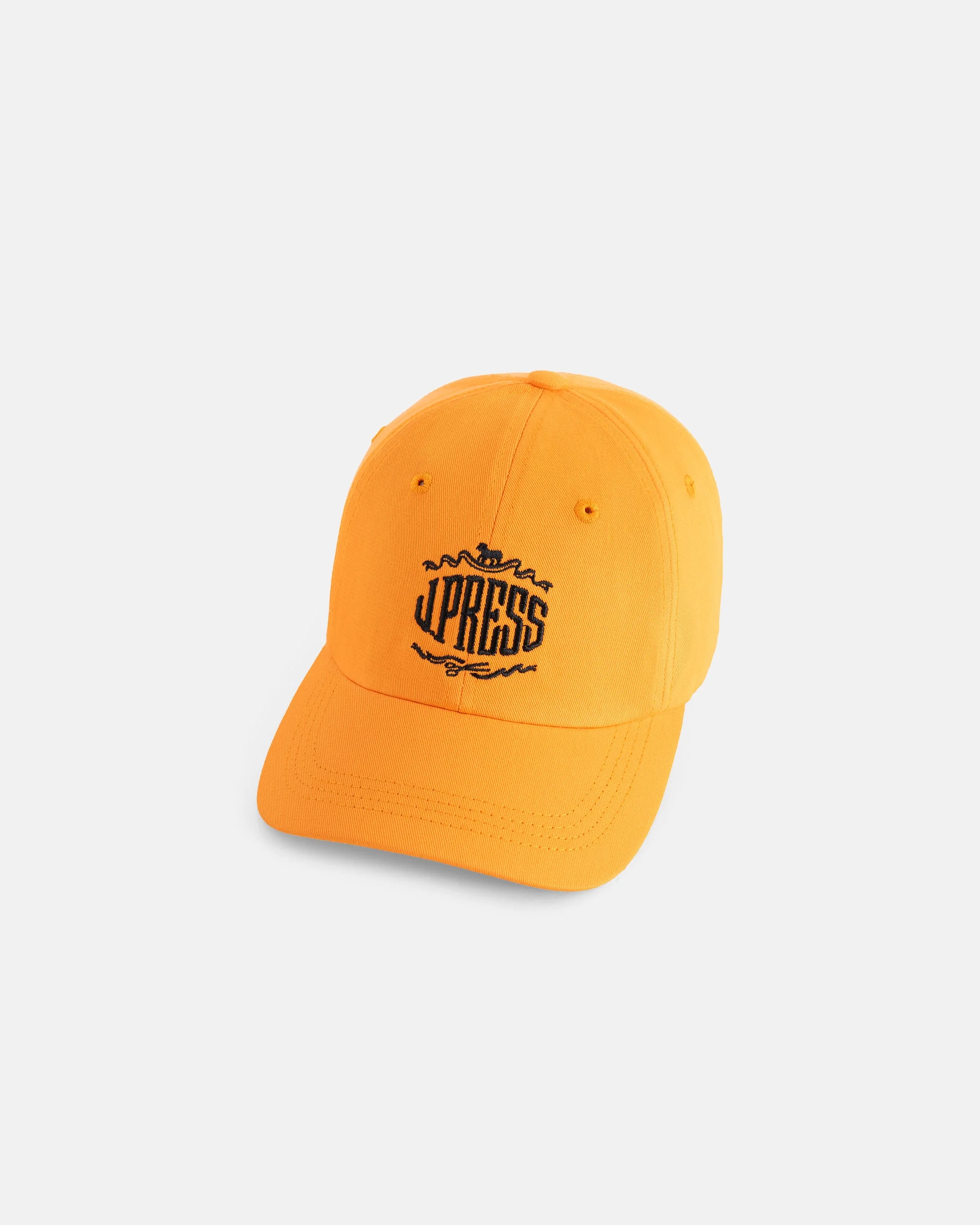 MADE-IN-USA ORANGE J. PRESS EMBROIDERED LOGO DAD HAT - 1