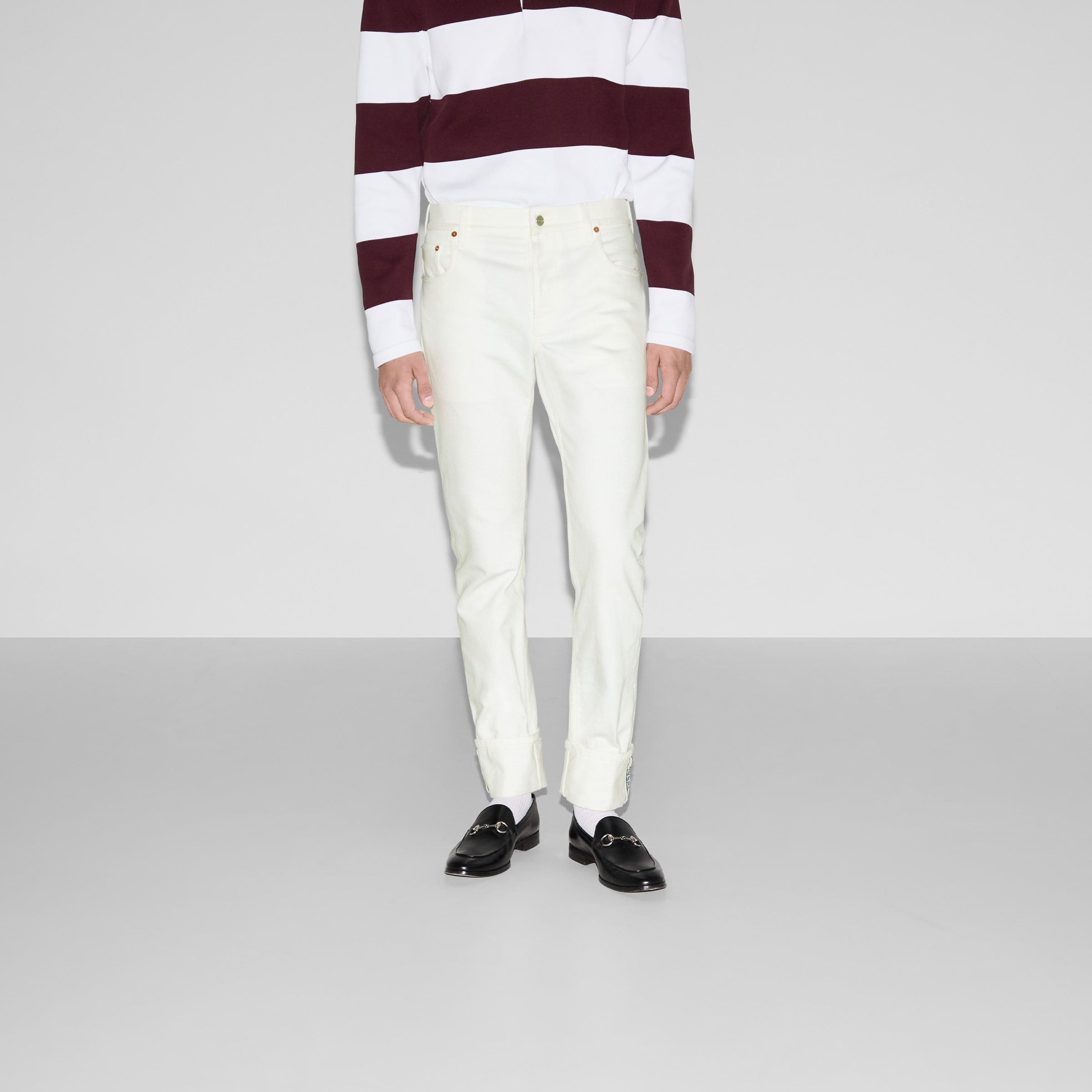 Tapered fit denim pants - 3