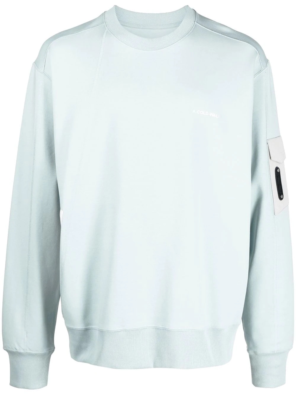 patch-pocket cotton sweatshirt - 1