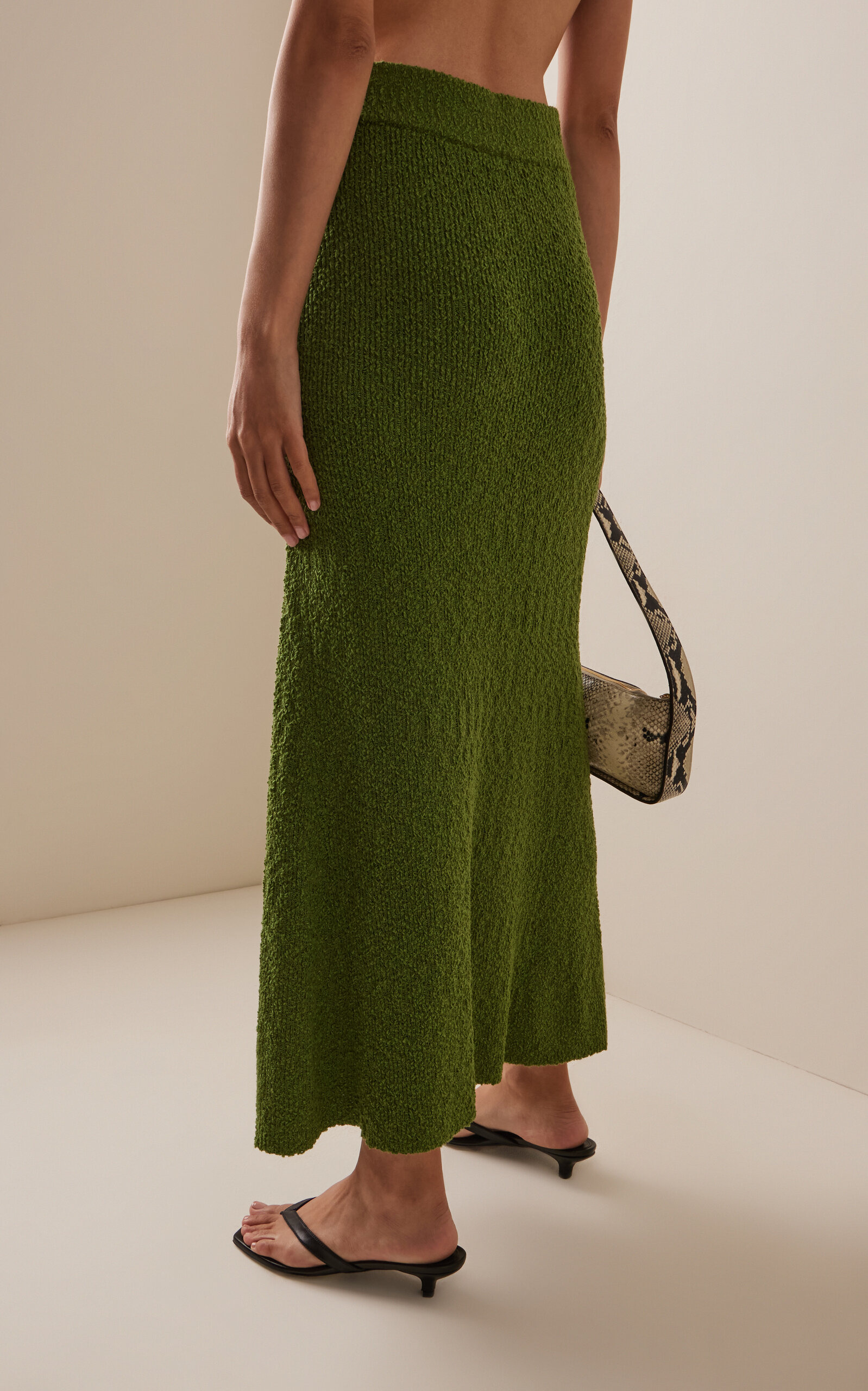 Wistful Knit Midi Skirt green - 4