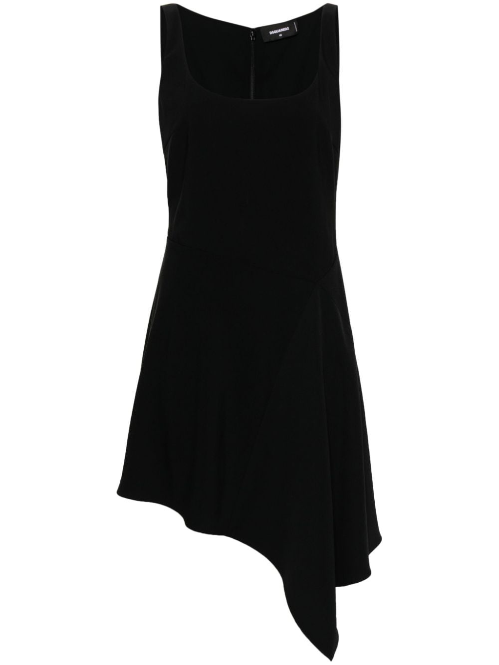 sleeveless crepe dress - 1