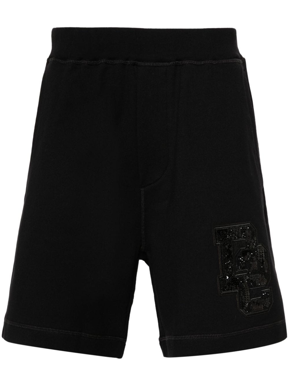 D2-appliquÃ© track shorts - 1