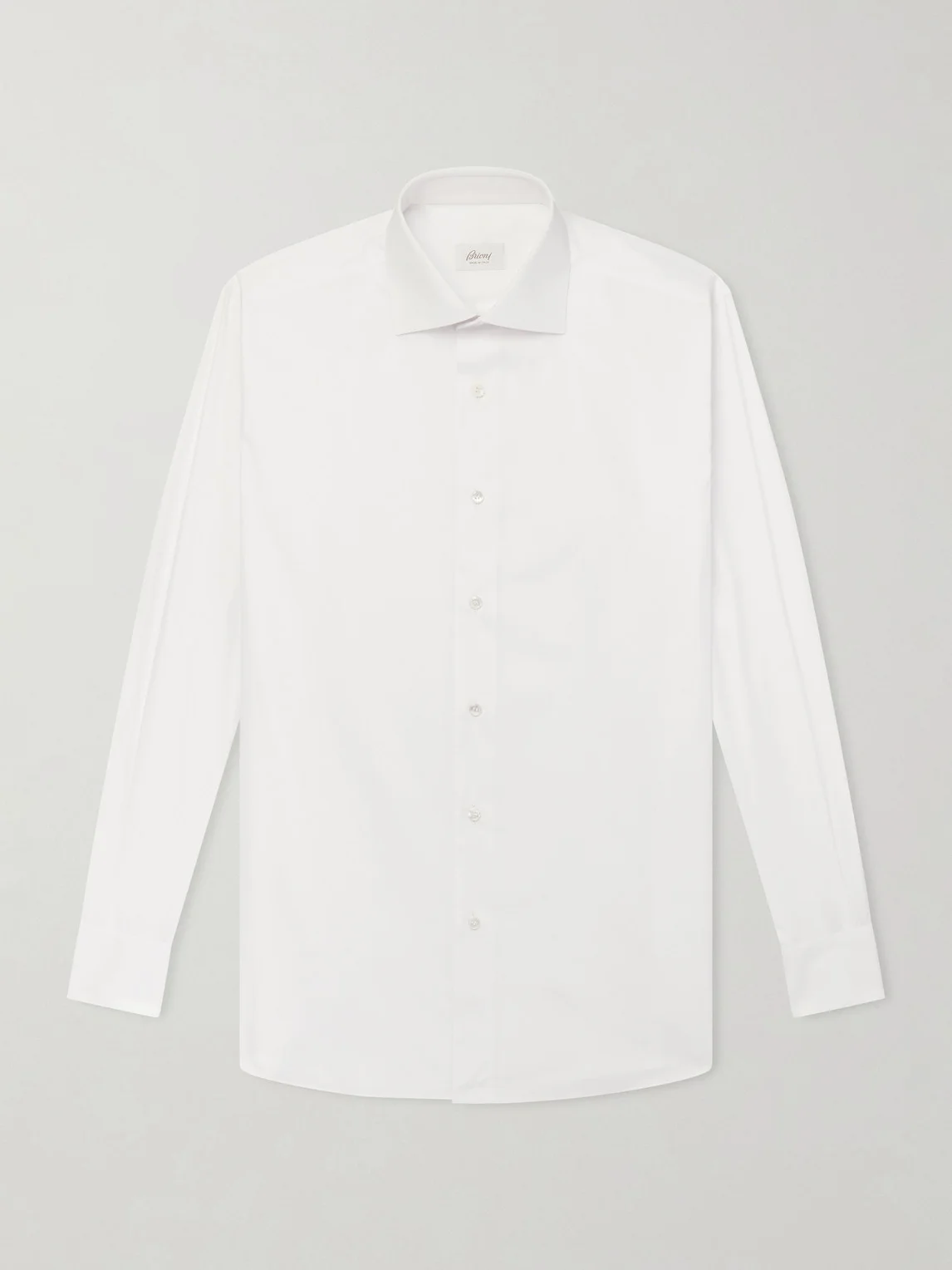 Cutaway-Collar Cotton-Poplin Shirt - 1