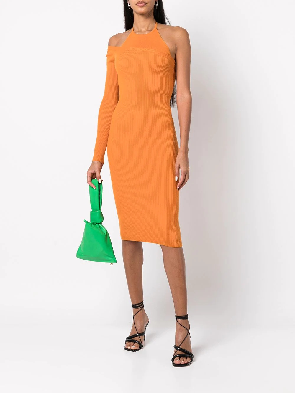 asymmetric knitted dress - 2