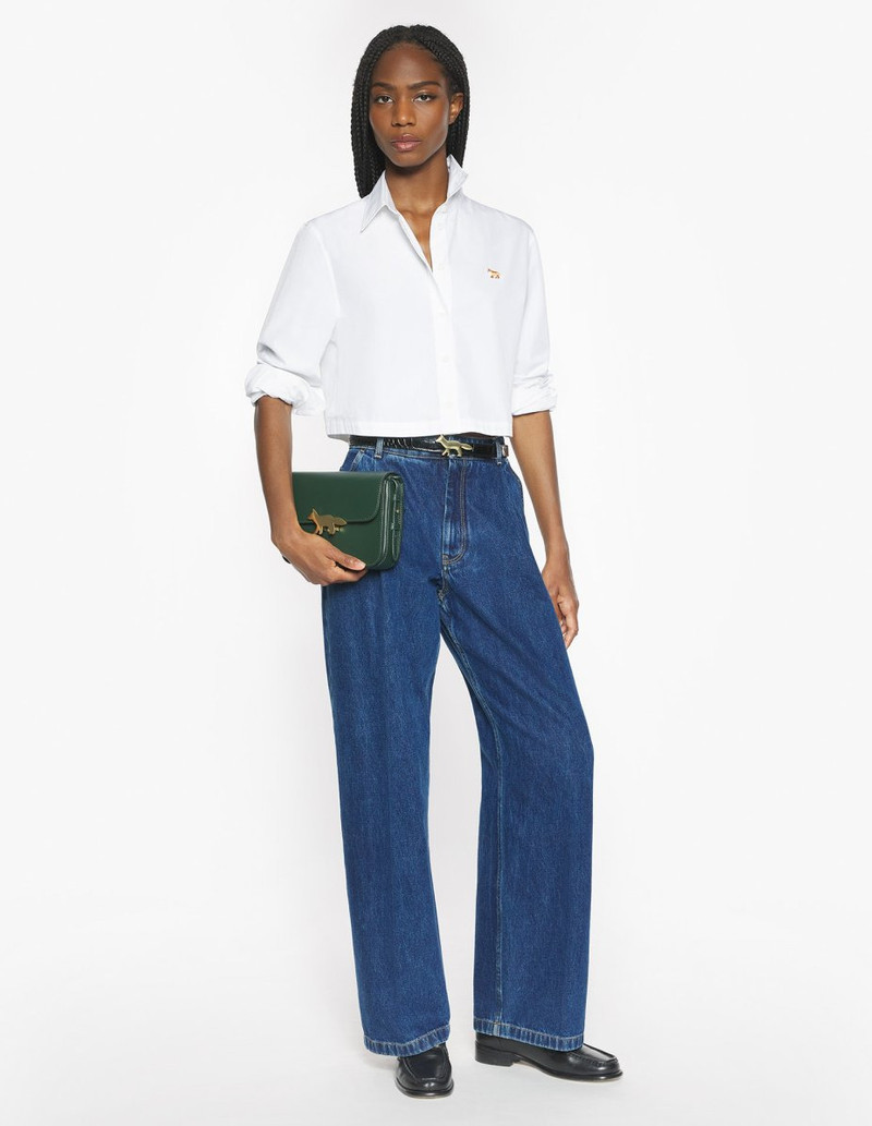 Maison Kitsuné BABY FOX CROPPED SHIRT outlook