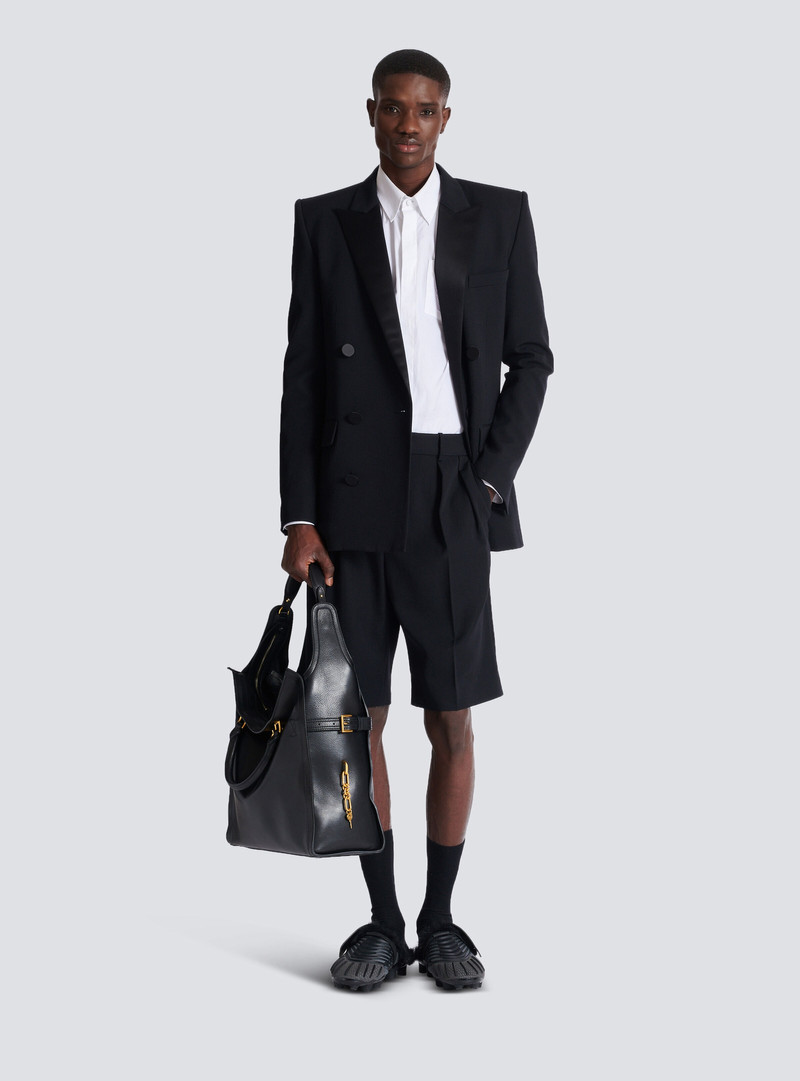 Balmain Balmain Écusson embroidered poplin shirt outlook