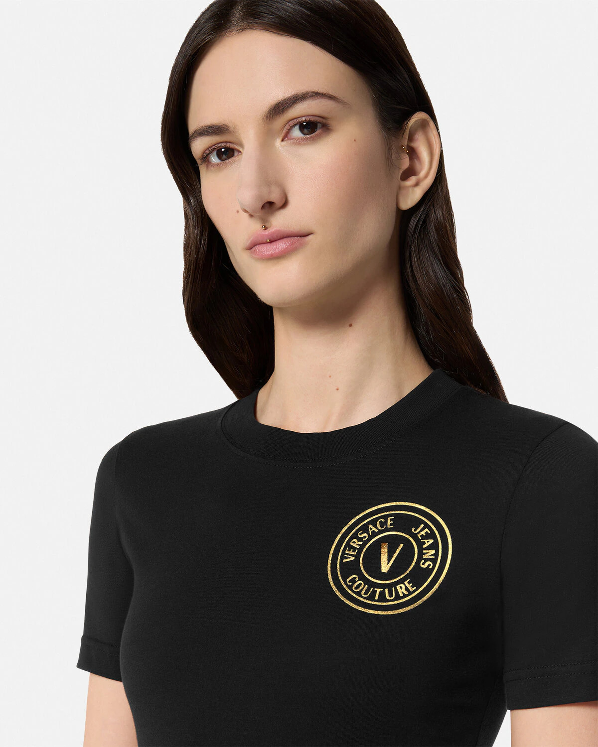 V-Emblem Logo T-Shirt Dress - 3