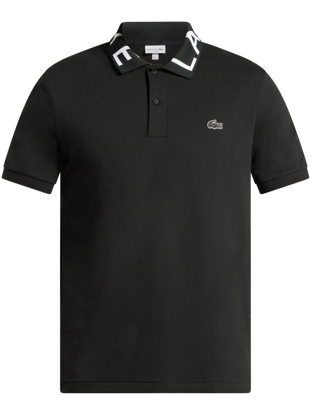 branded collar logo-appliquÃ© polo shirt - 1