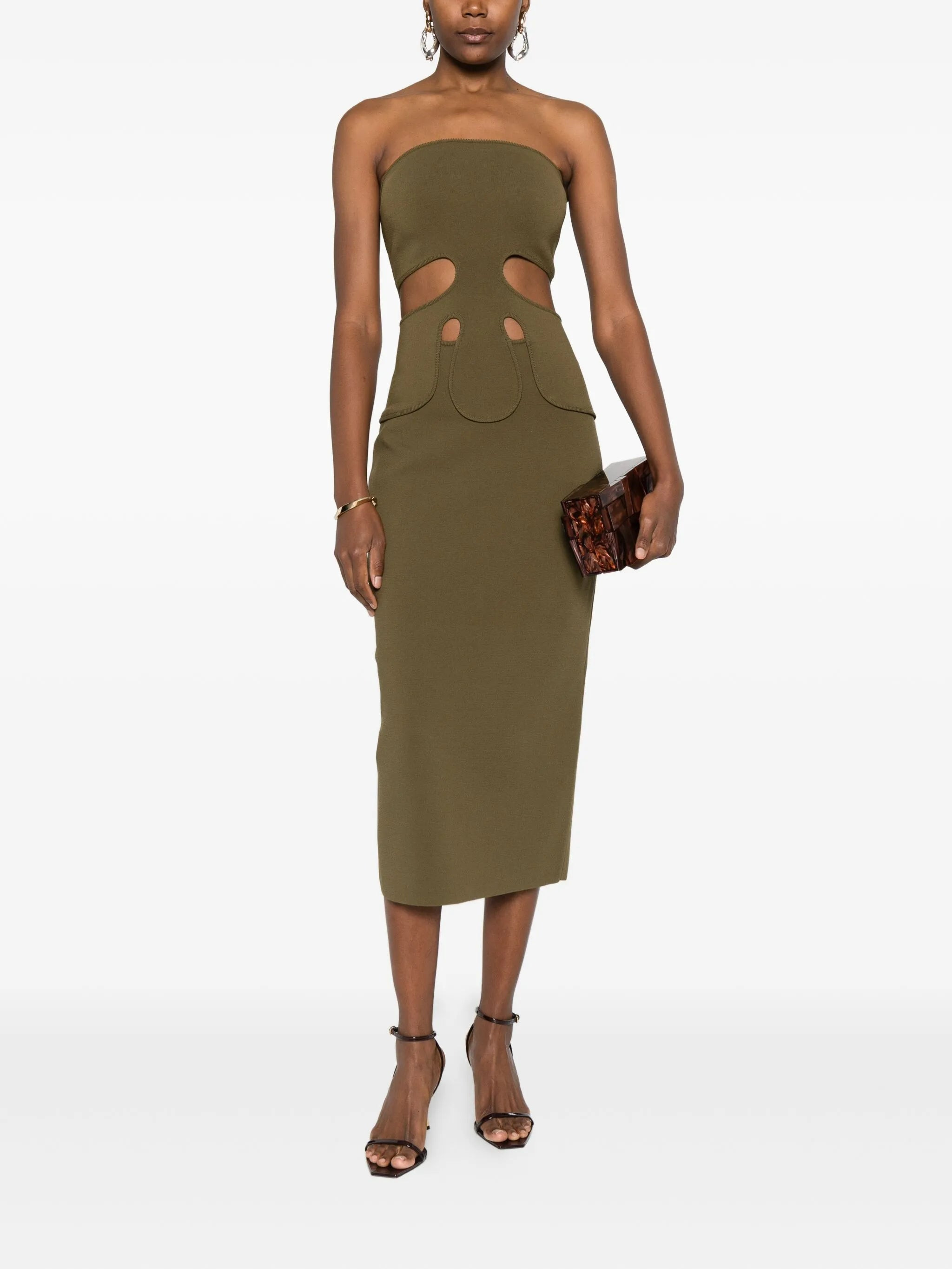 sleeveless midi dress - 2