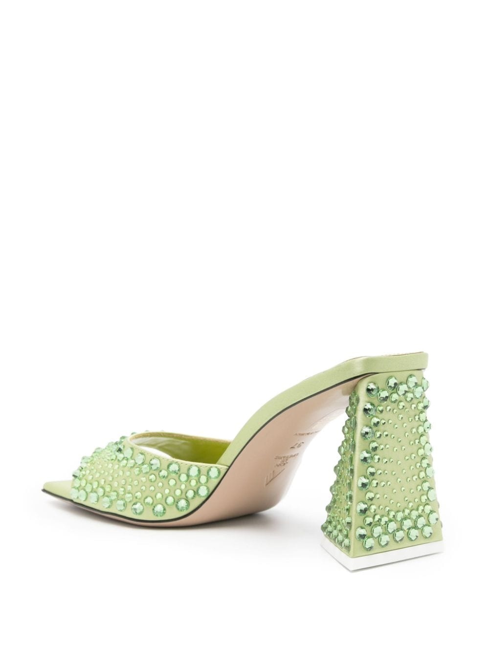 Mini Devon 85mm rhinestone-embellished mules - 3
