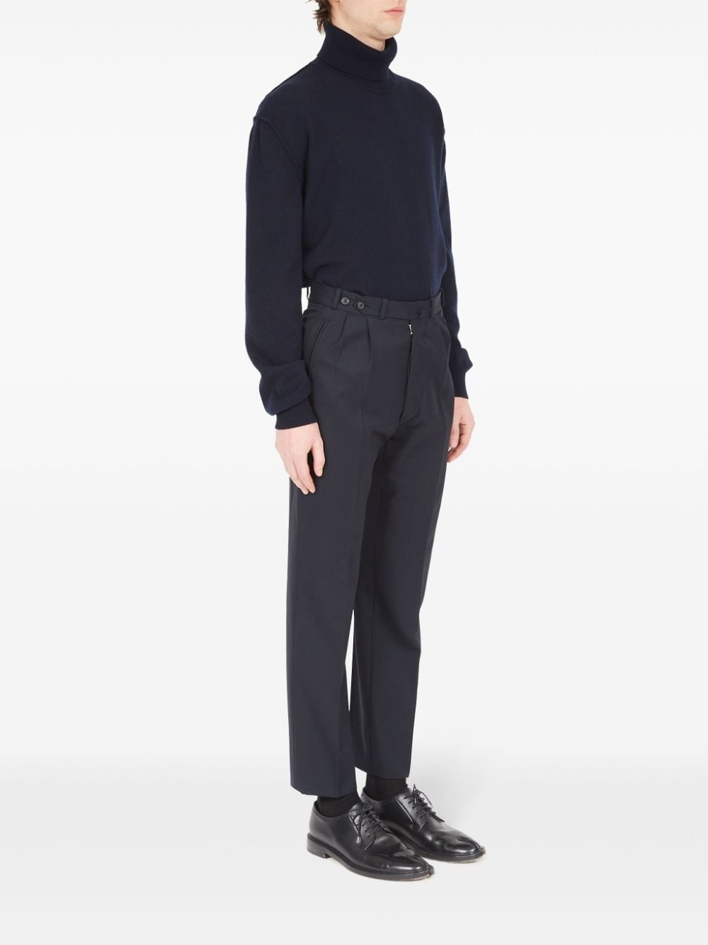 virgin-wool cropped trousers - 3