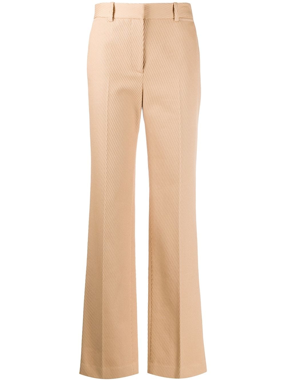 high-waisted tailored trousers - 1