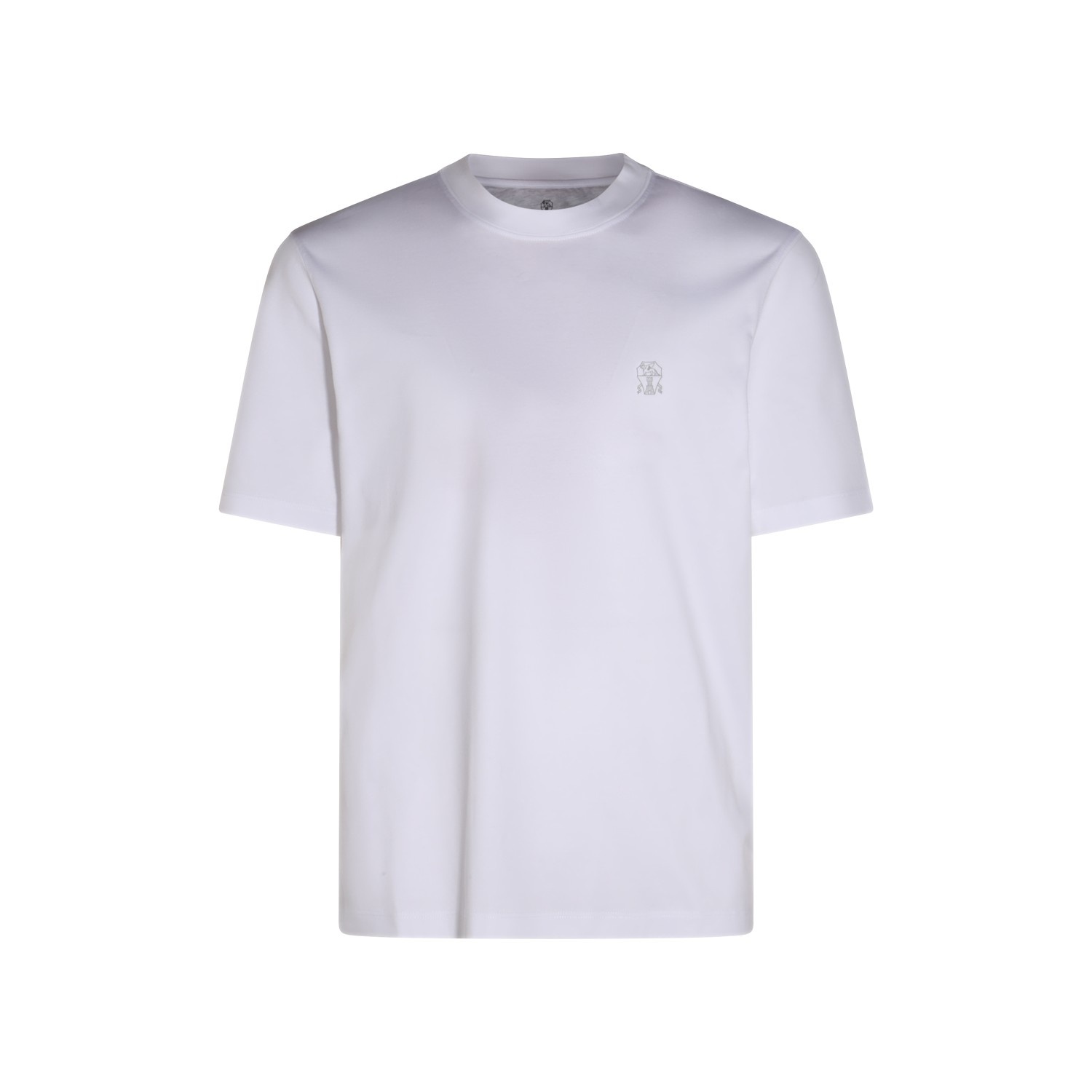 WHITE COTTON T-SHIRT - 1