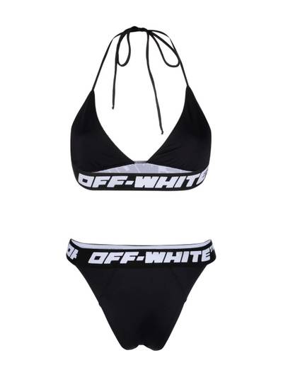 Off-White logo band bikini outlook