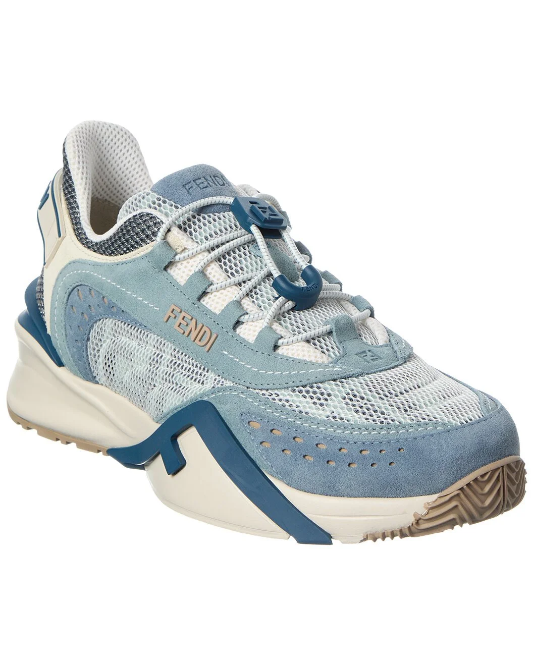 FENDI Flow Mesh & Leather Sneaker - 1