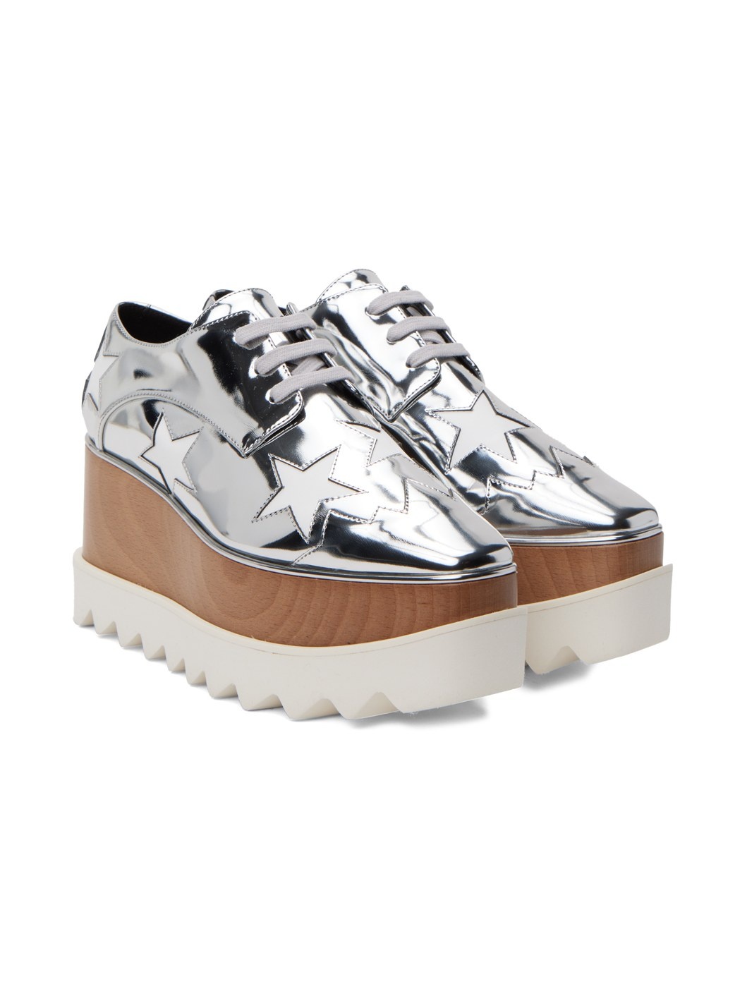 Silver Elyse Platform Derbys - 4