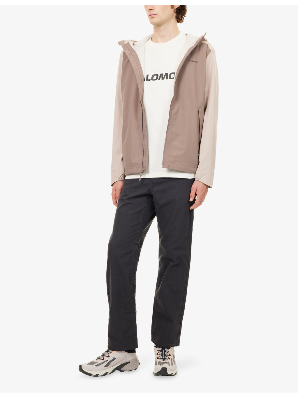 Outscape 2L Logo-Patch Shell Jacket - 2