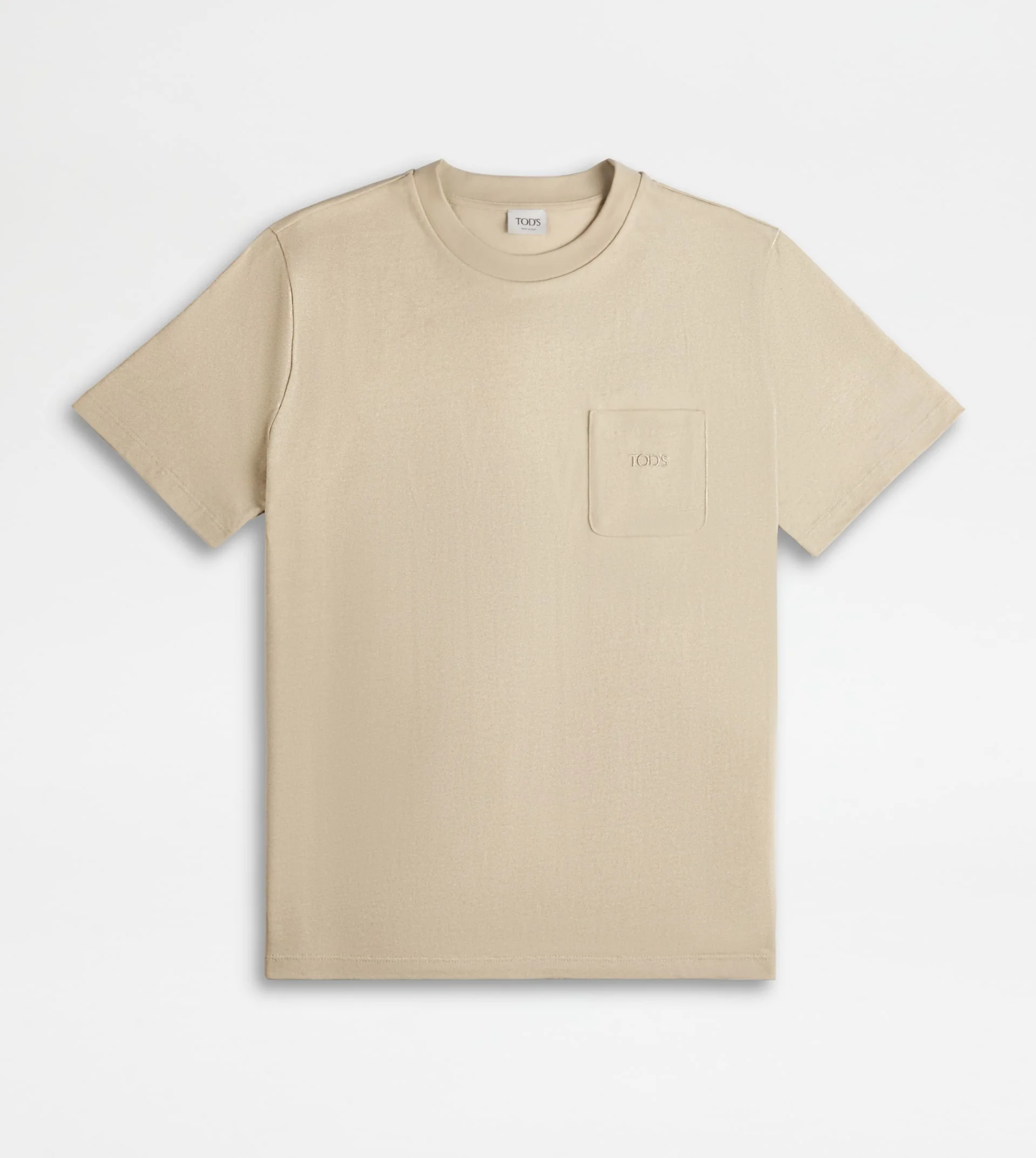 T-SHIRT IN JERSEY - BEIGE - 1