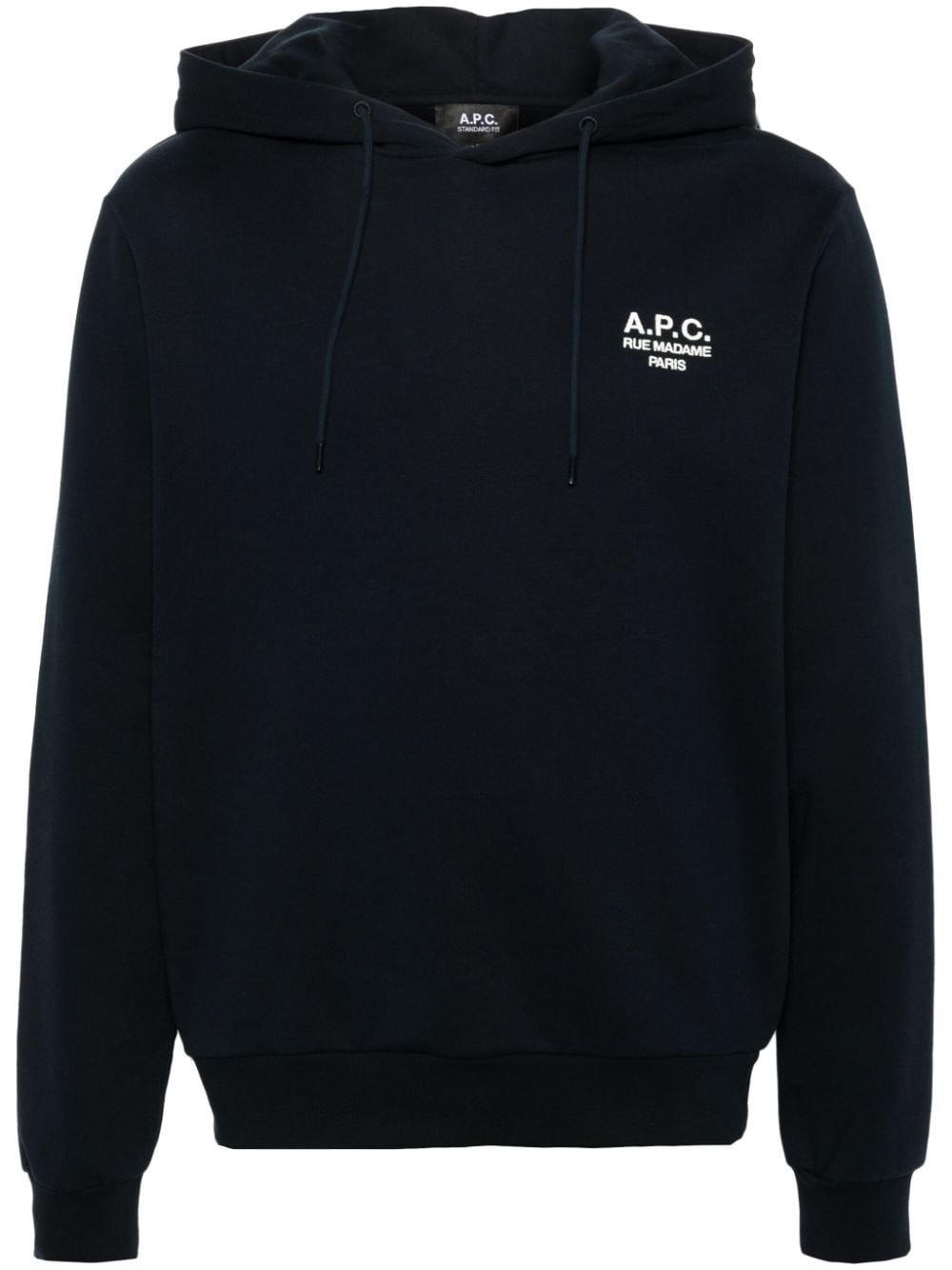 logo-embroidered hoodie - 1