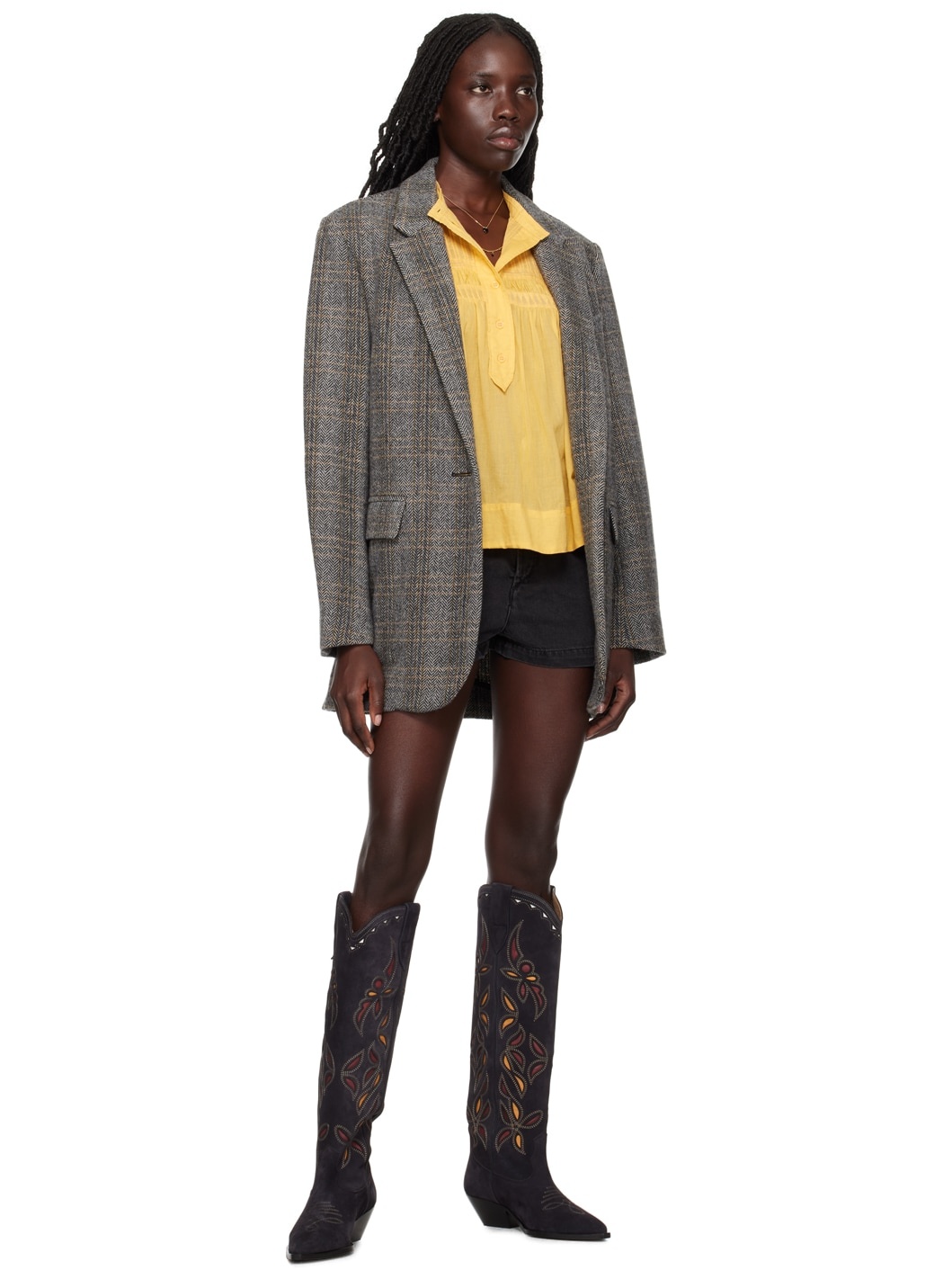 Yellow Leaza Blouse - 4