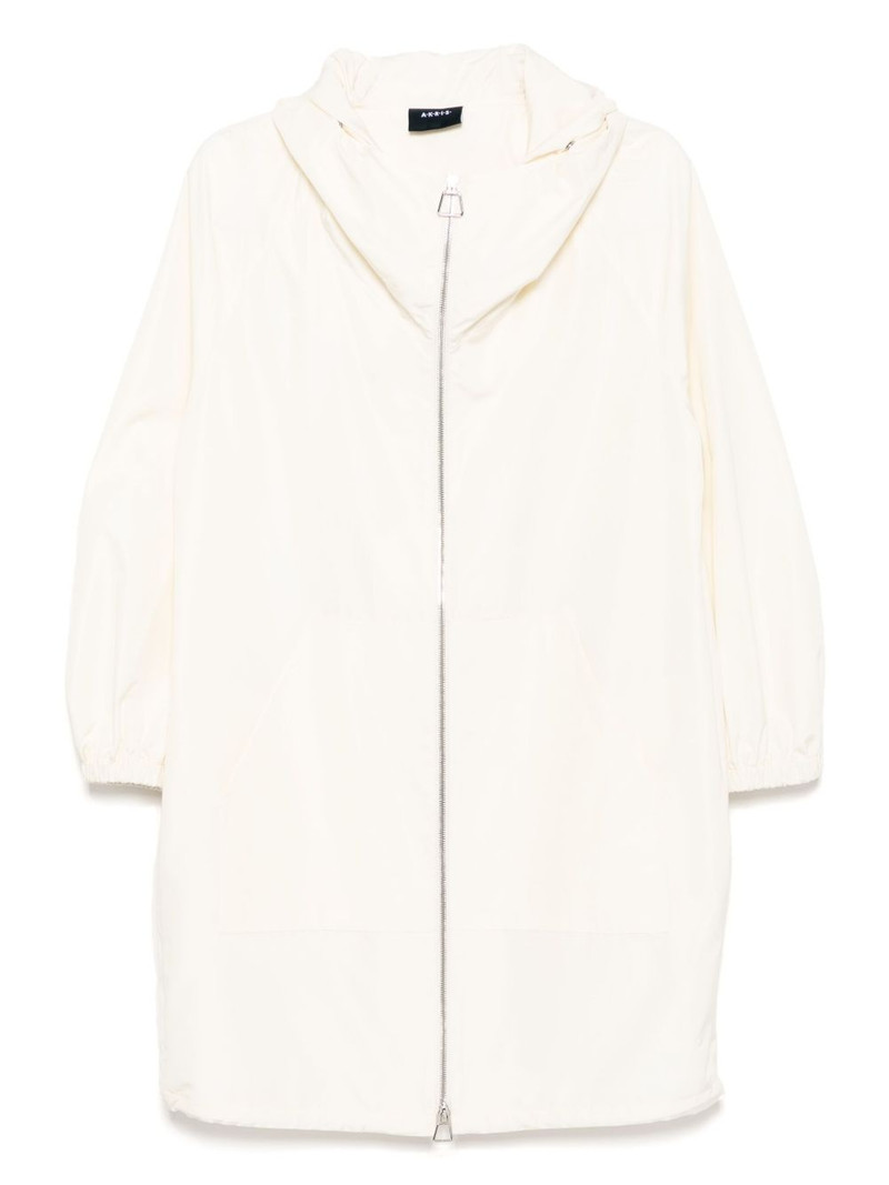 silk taffeta parka 1