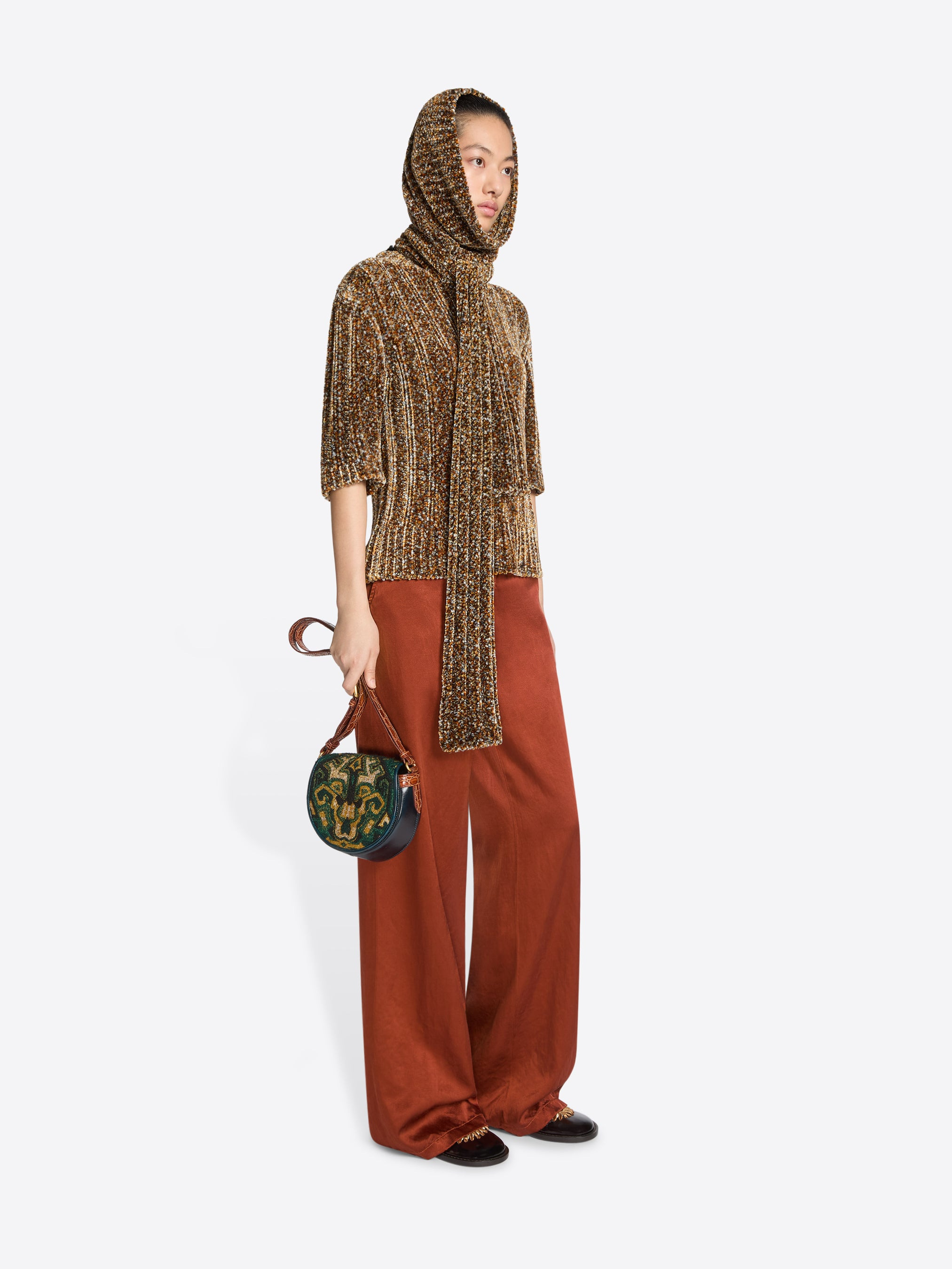 JACQUARD CROSSBODY BAG - 7