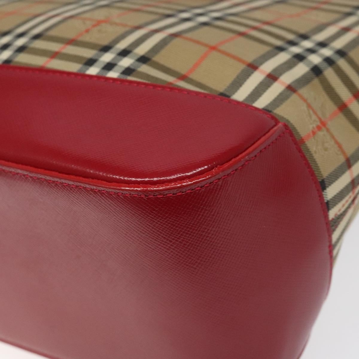 Burberry Nova Check Hand Bag Canvas Beige - 12