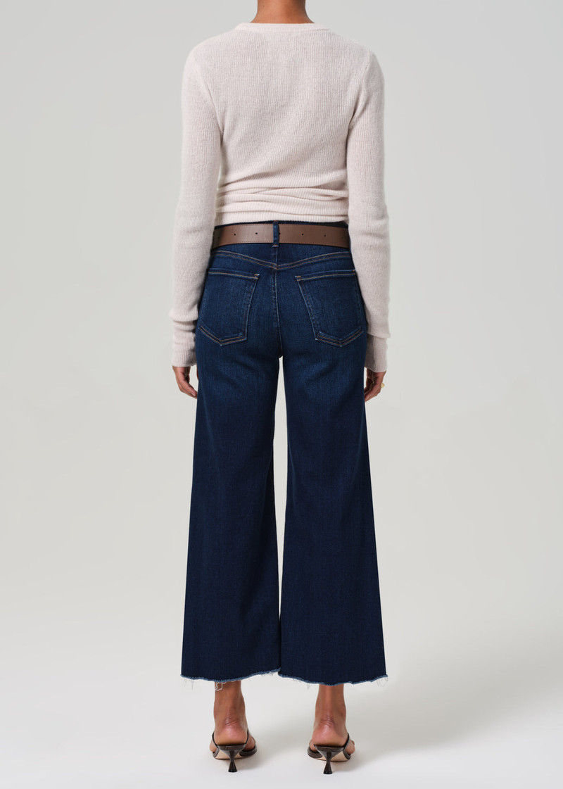 Lyra Wide Leg Crop Raw Hem In Lotus 3