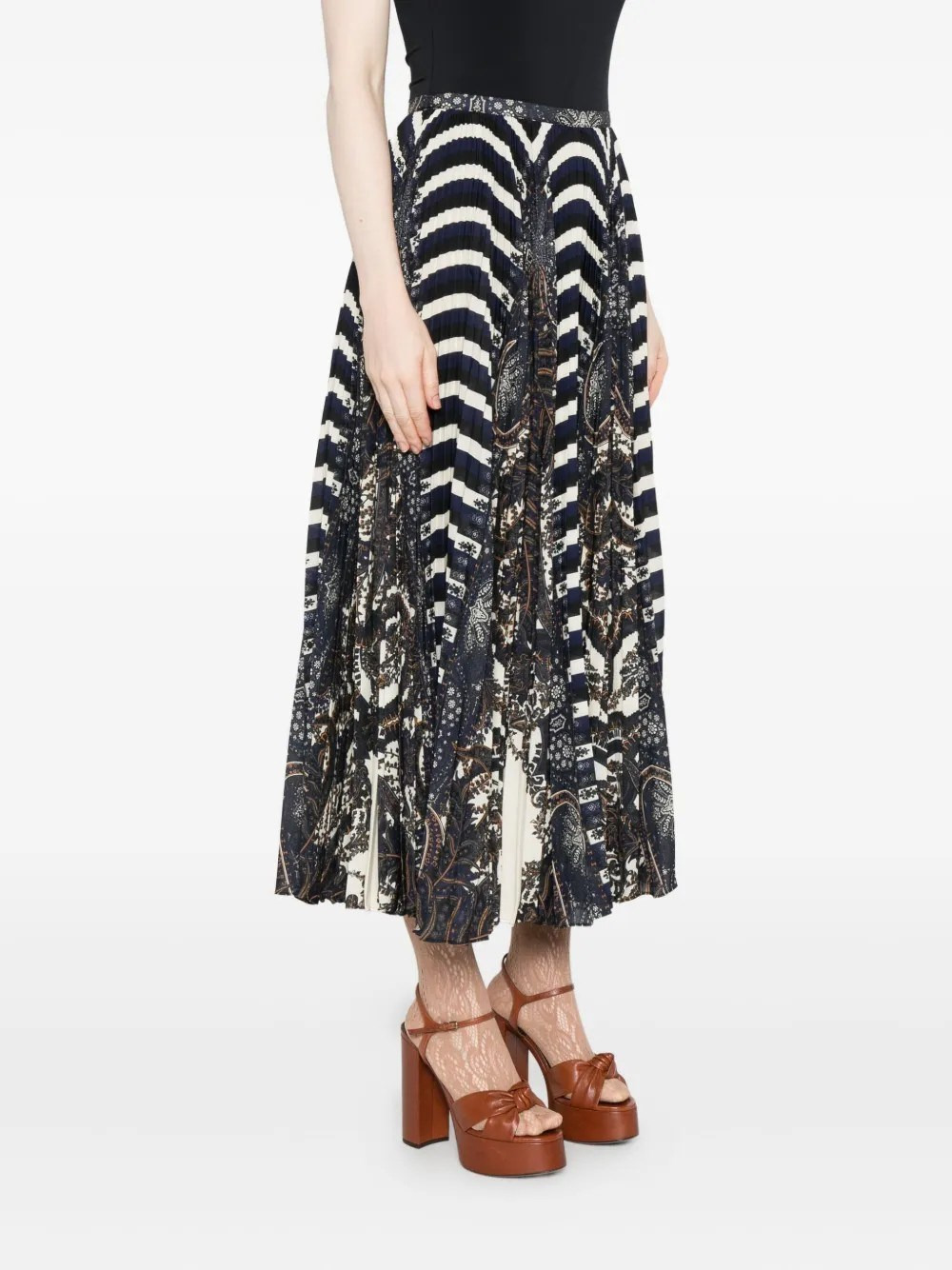 SHAYNA PLEATED MIDI SKIRT - 4