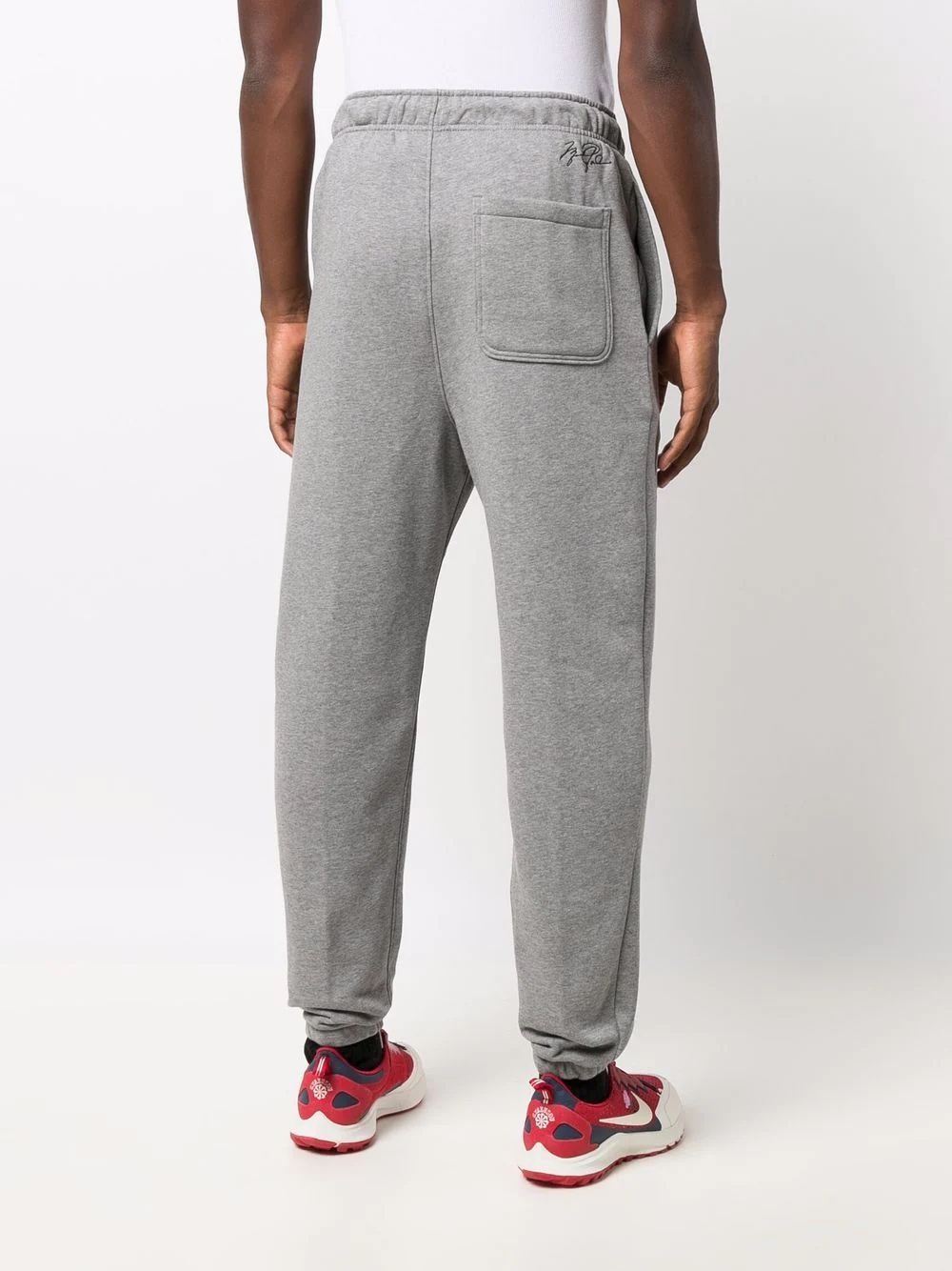 embroidered jumpman track pants - 4