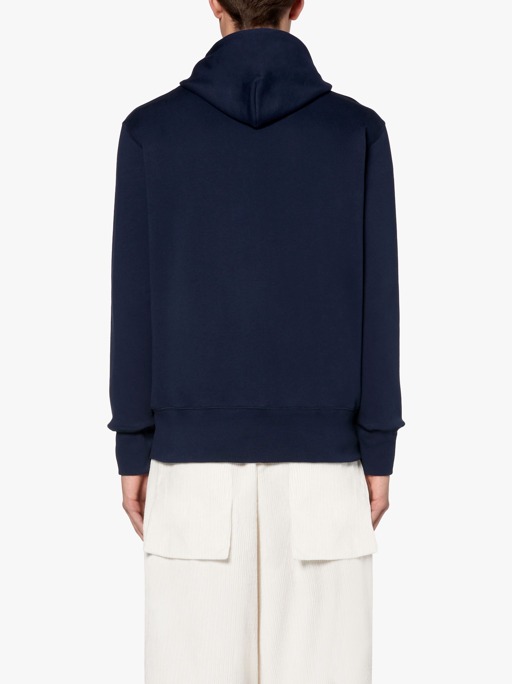 NAVY X PINK COTTON HOODED SWEATSHIRT | GJM-208 - 4