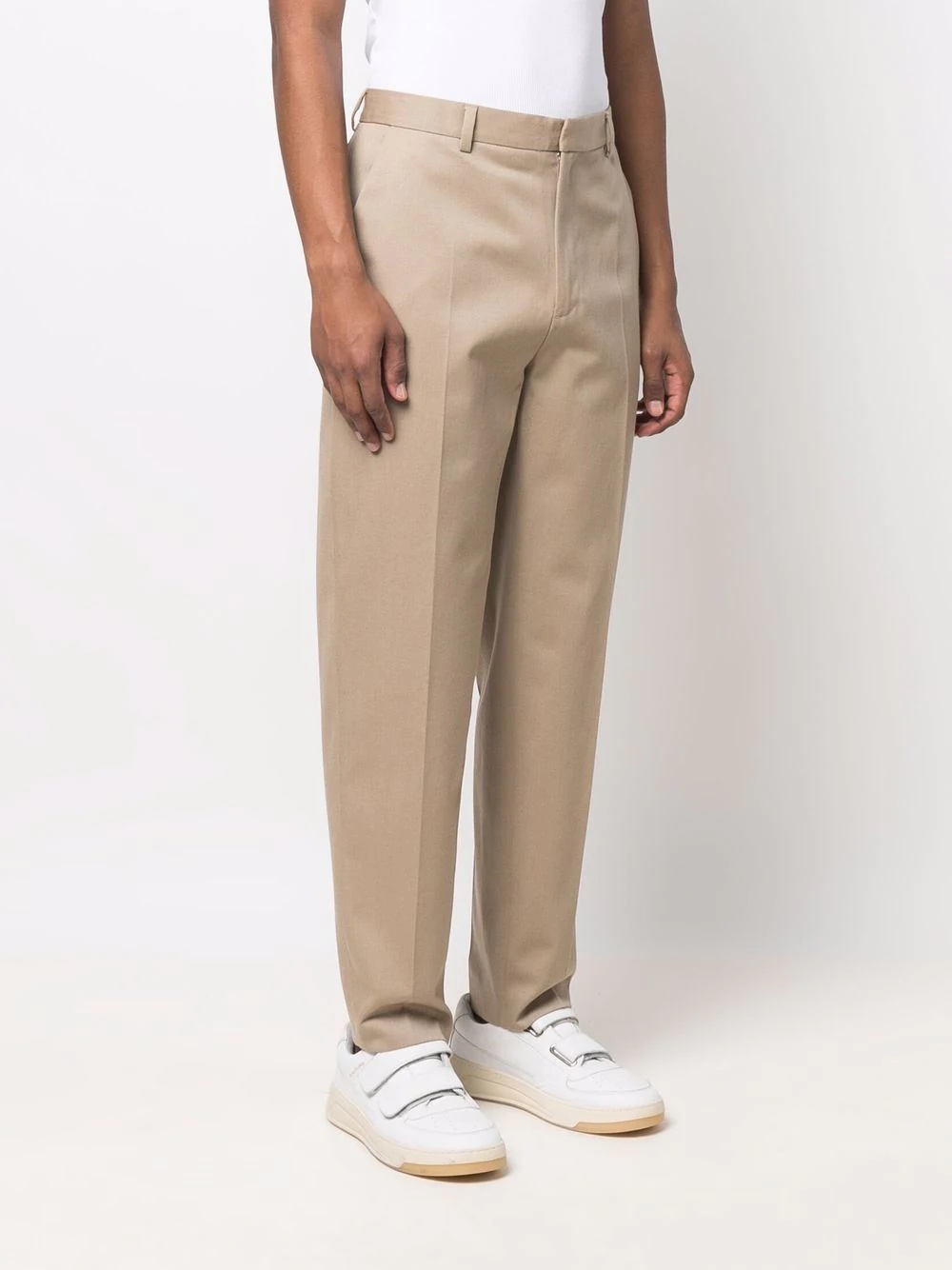 straight-leg chino trousers - 3