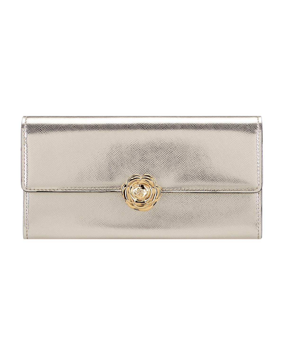 LIGHT GOLD CONTINENTAL WALLET - 1