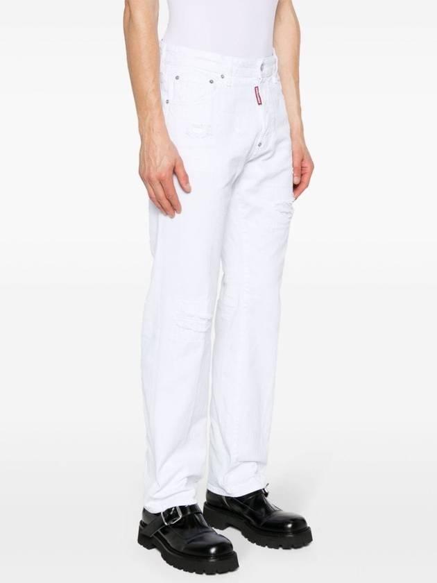 Denim Straight Pants S71LB1353STN833100 WHITE - 4