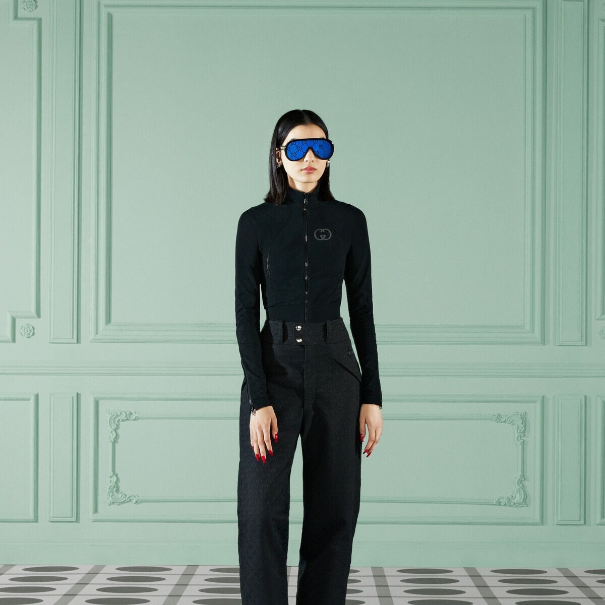 Gucci Interlocking G Seamless Jersey Zip Jacket - 3