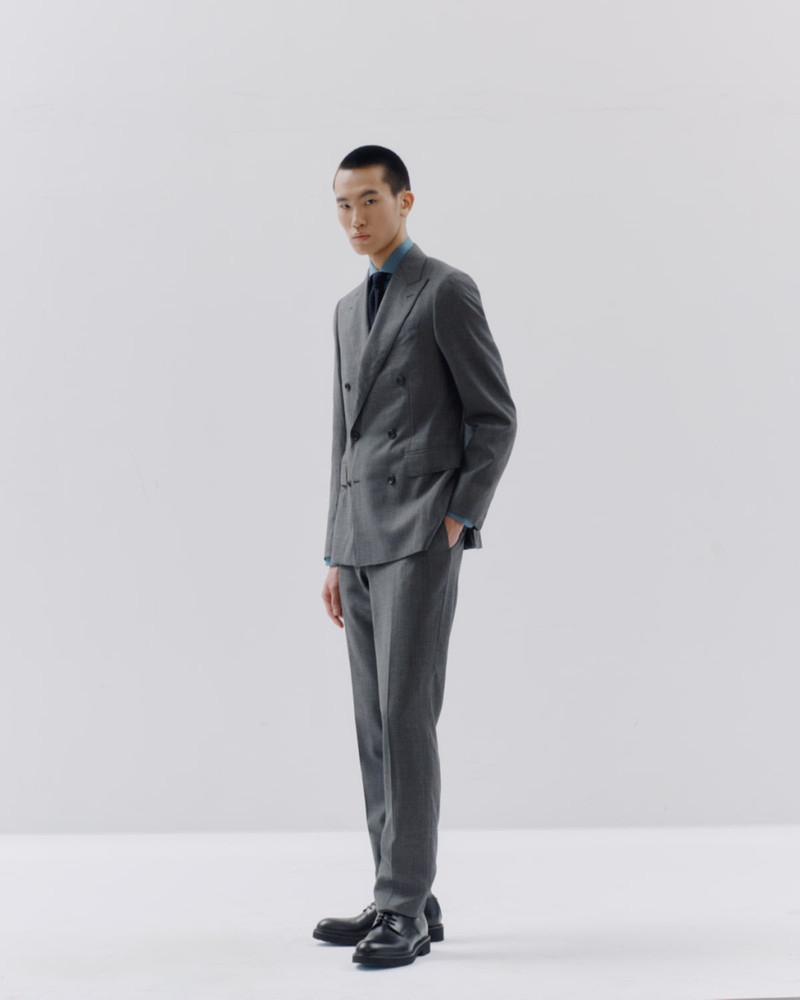 Canali Men's Wool Birdseye Double-Breasted Suit outlook