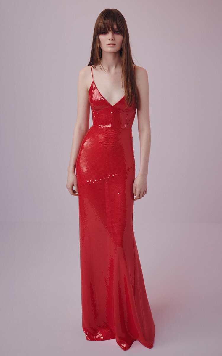 Sequined Gown red - 2