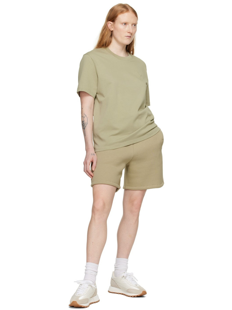 AMI Paris Green Ami de Cœur Shorts outlook