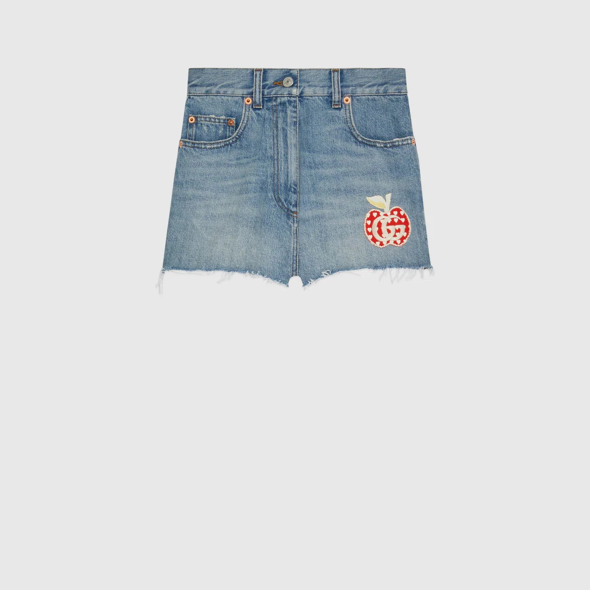 Gucci Les Pommes denim shorts - 1