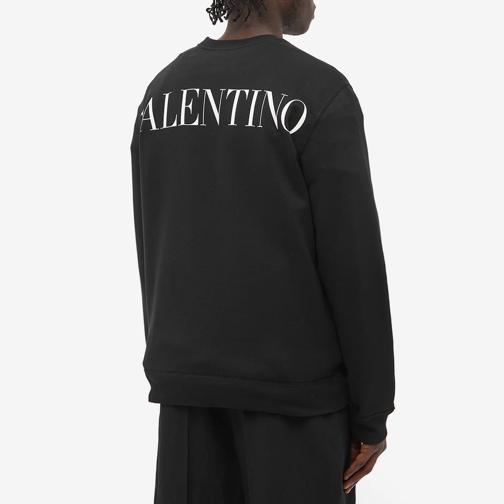 Valentino Macrame Pocket Back Logo Crew Sweat - 5