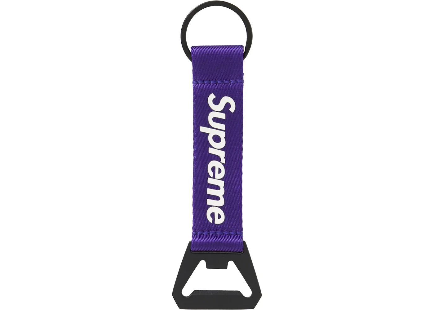 Supreme Bottle Opener Webbing Keychain Purple - 1