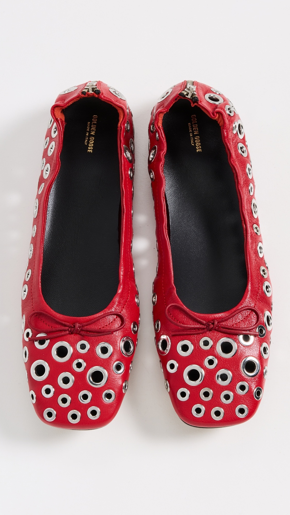 Amy Flats with Zip and Eyelets - 4