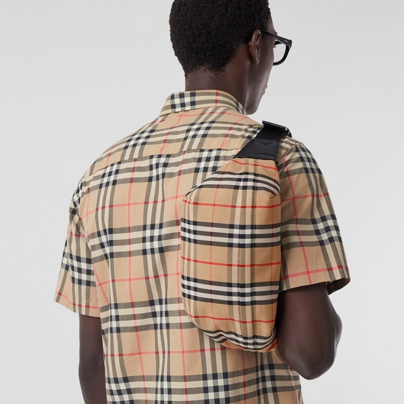 Medium Vintage Check Bonded Cotton Bum Bag 12