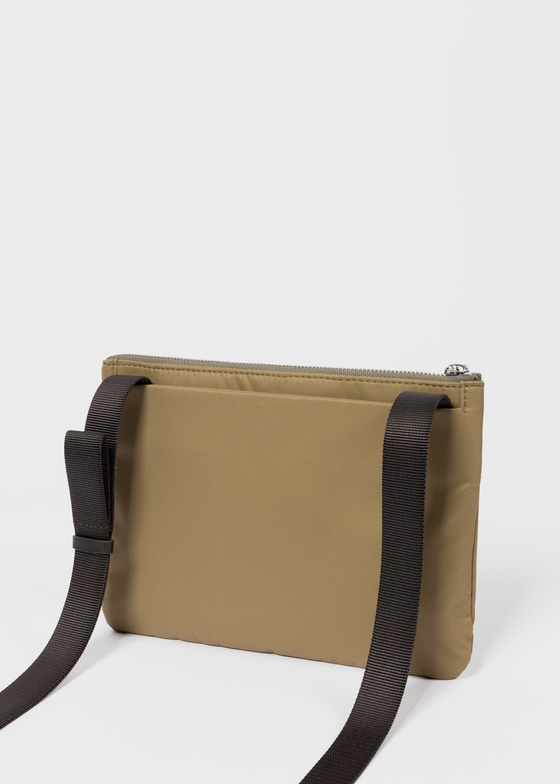 Khaki Nylon Cross-Body Bag 3
