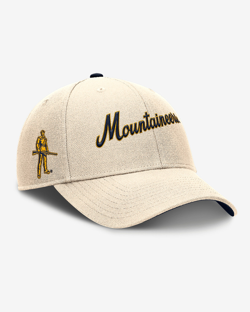 Nike West Virginia Mountaineers Primetime Rise Men's Nike College Adjustable Hat outlook