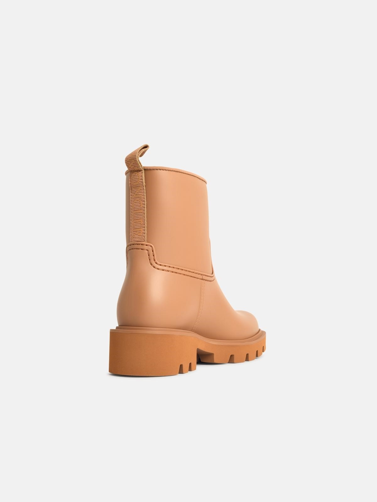 'KICKSTREAM' LIGHT BROWN PVC RAIN BOOTS - 3