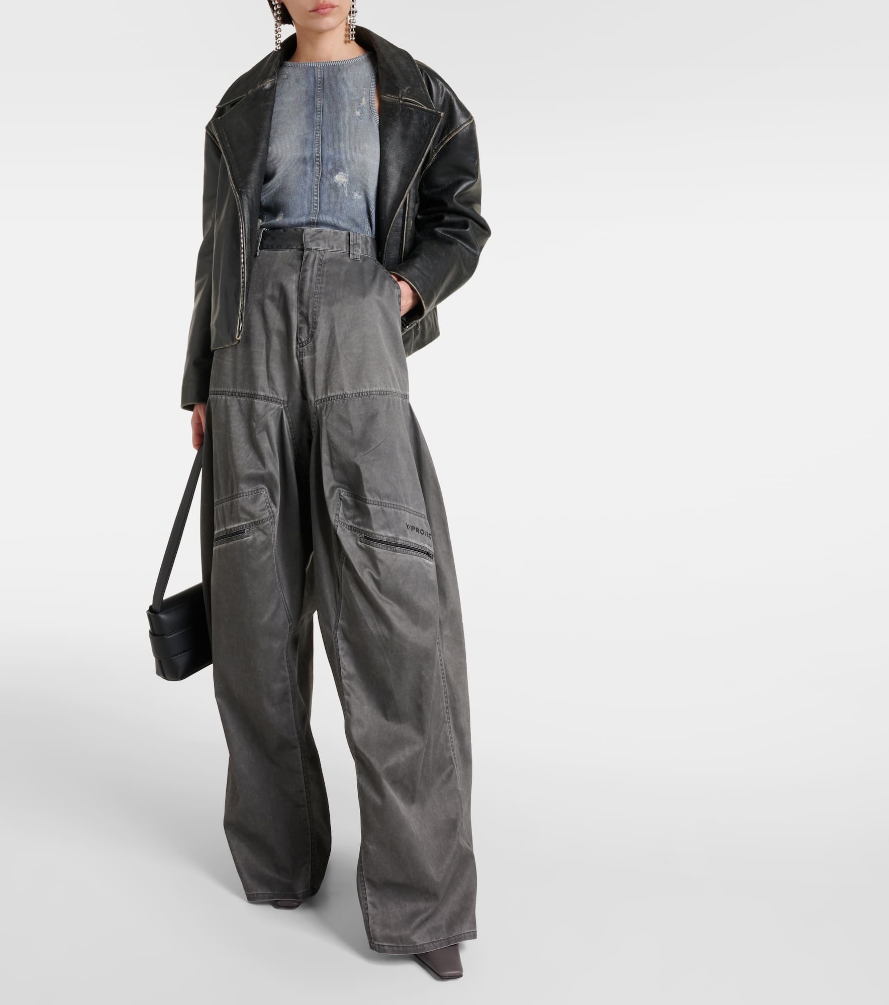 Faded cargo jeans - 2